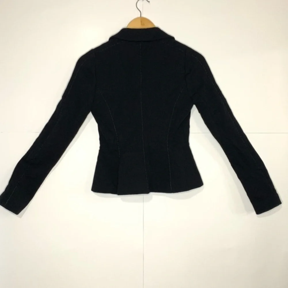 Diane Von Furstenberg Long Sleeve Wool Blazer - Picture 3 of 7